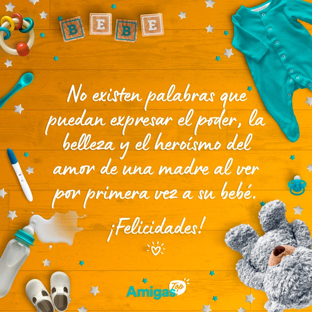 Mensaje para felicitar un nacimiento